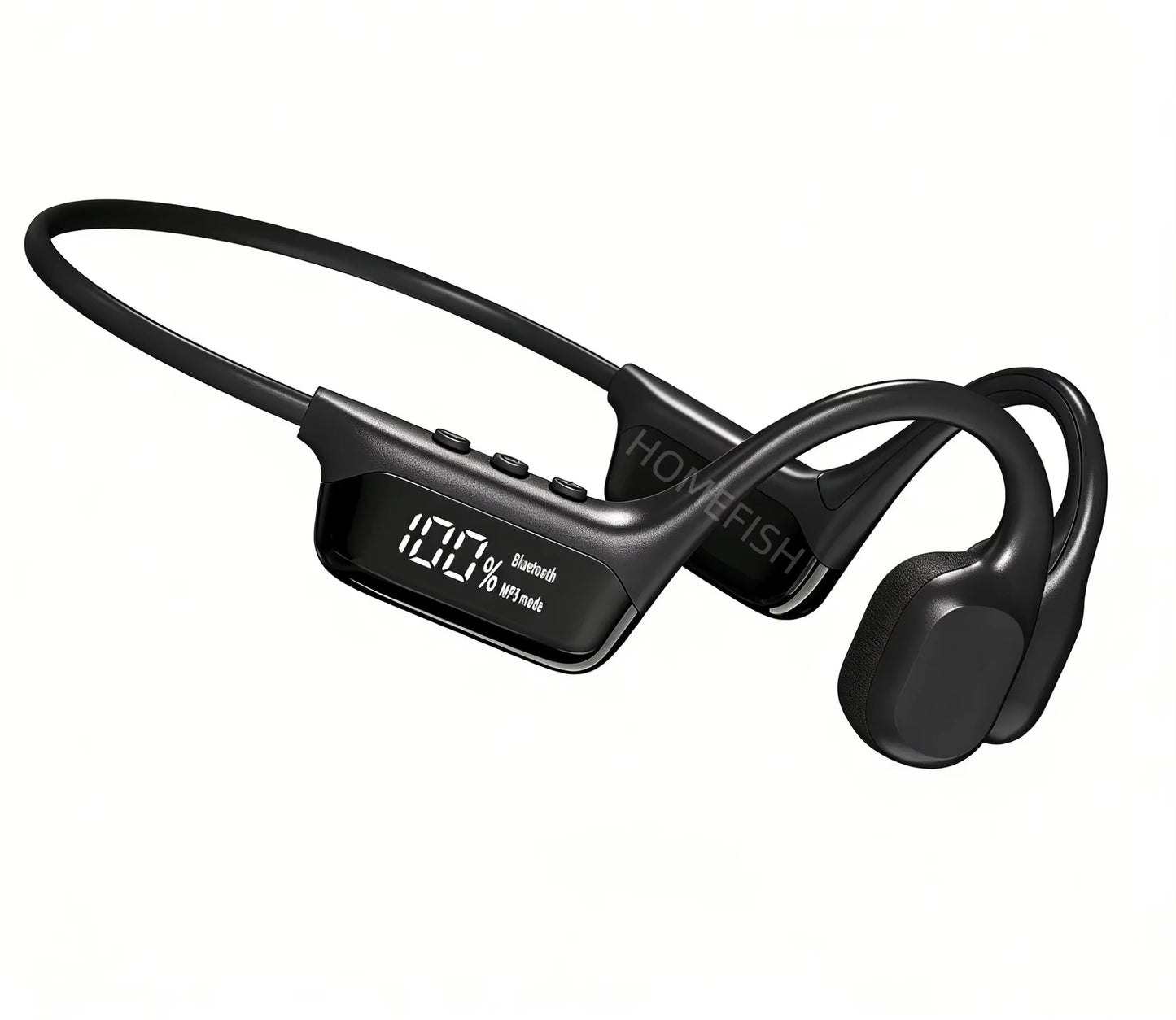 IPX8 Waterproof Bone Conduction Headphones, Open Ear Bluetooth Sport Headphones with 32GB MP3, 72H Battery Life