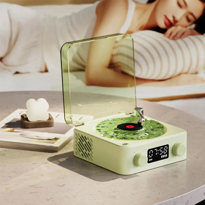 Vinyl Record Player Wireless Retro Sleep Aid Speakers Music Center White Noise W Bluetooth Light Sound Speaker Surroun M9H9