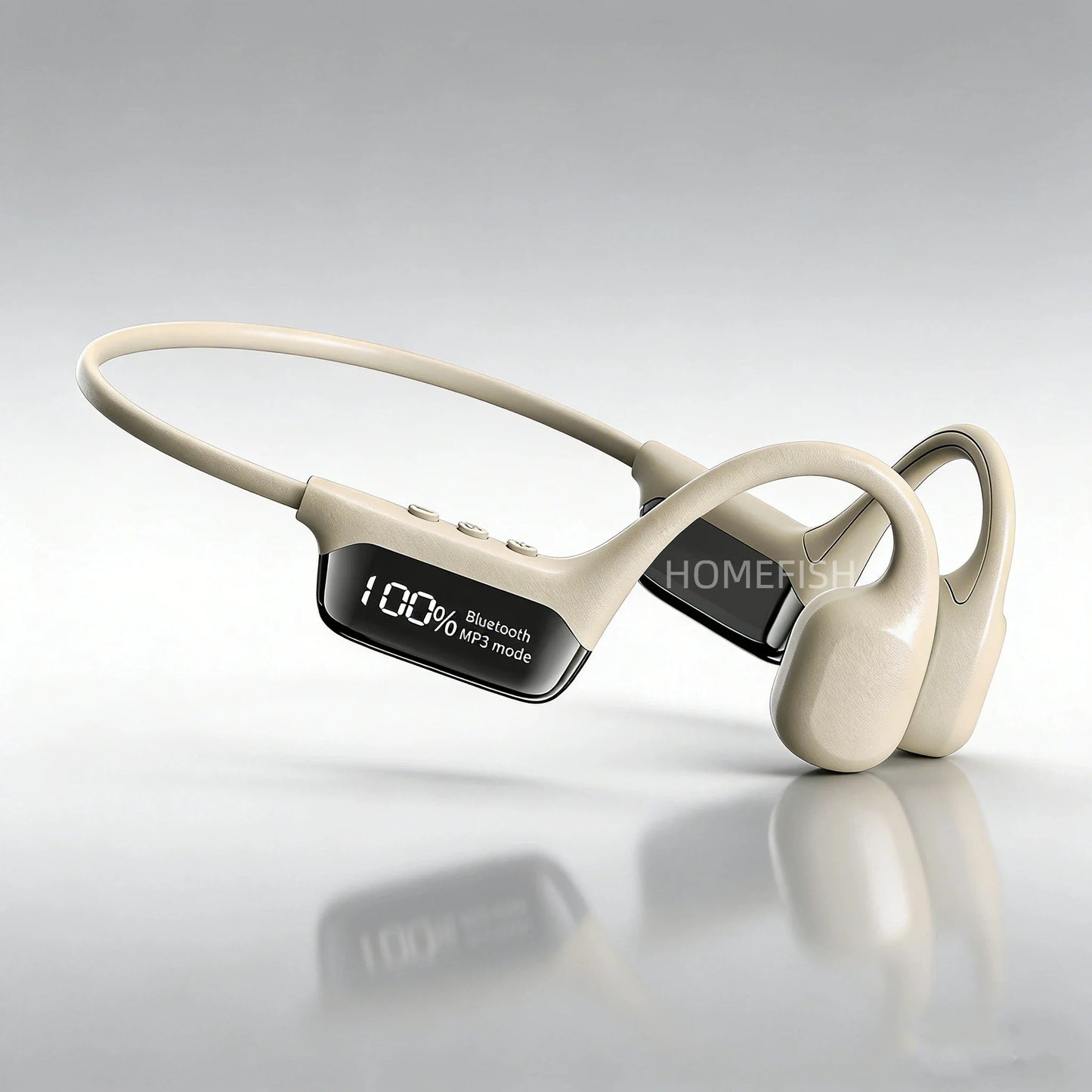 IPX8 Waterproof Bone Conduction Headphones, Open Ear Bluetooth Sport Headphones with 32GB MP3, 72H Battery Life