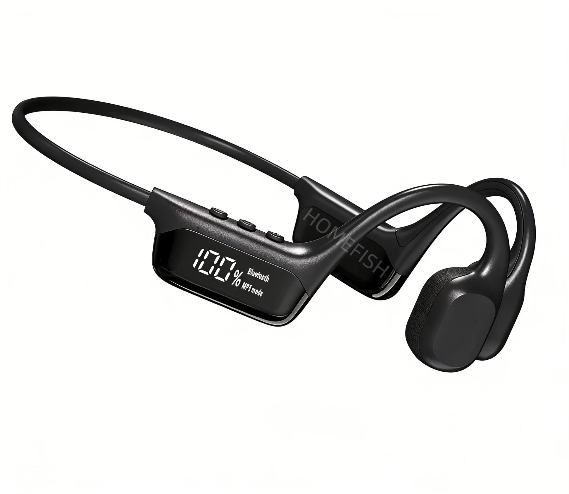 IPX8 Waterproof Bone Conduction Headphones, Open Ear Bluetooth Sport Headphones with 32GB MP3, 72H Battery Life