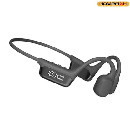 IPX8 Waterproof Bone Conduction Headphones, Open Ear Bluetooth Sport Headphones with 32GB MP3, 72H Battery Life