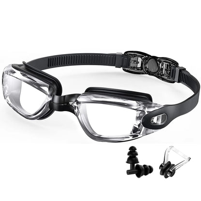 Swimming Goggles Professional Waterproof Swim Eyewear Glasses Anti-Fog 100% UV Protection No Leaking for Adult Men Women Youth